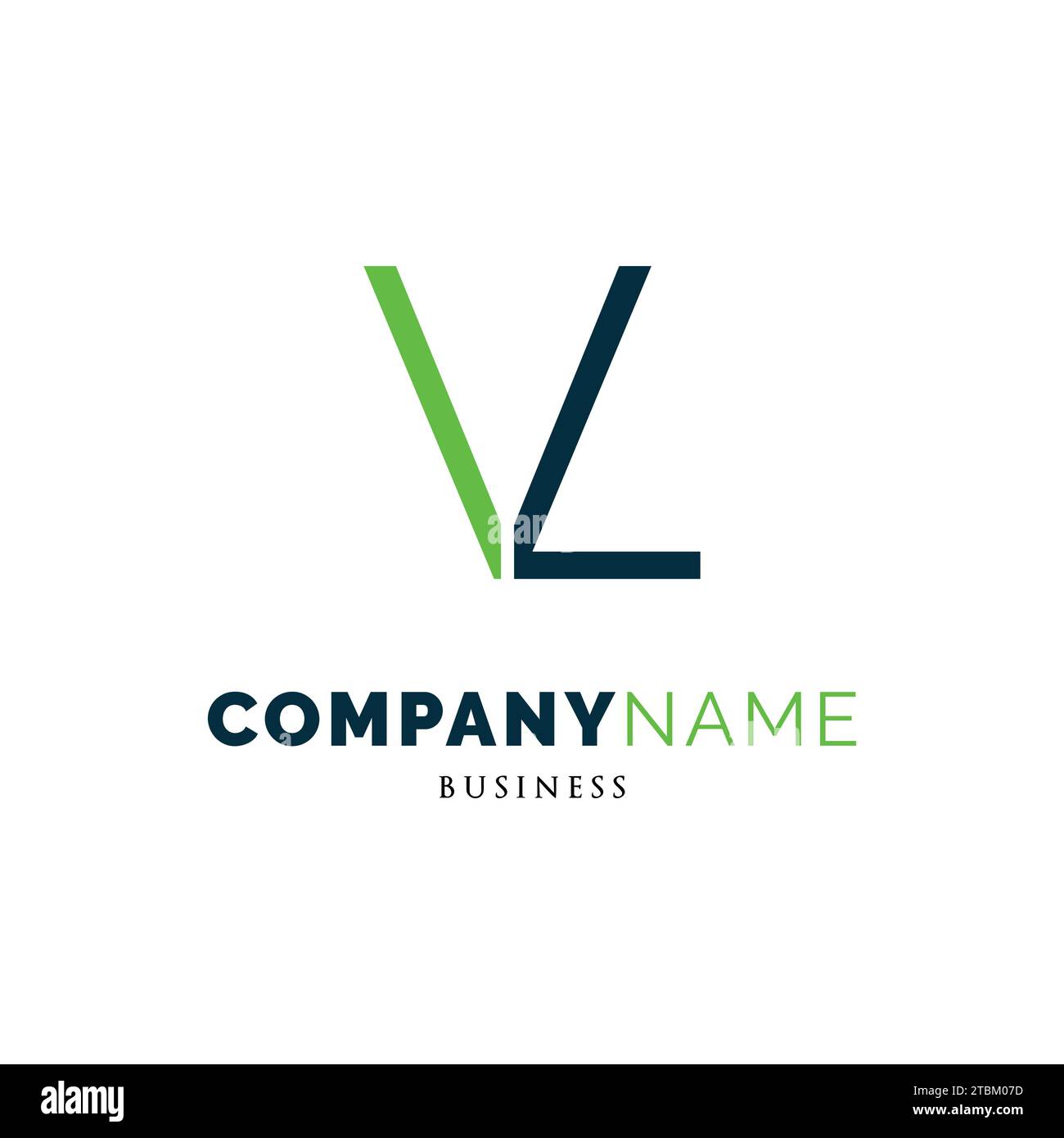 Initial Letter LV Icon Logo Design Template Stock Vector