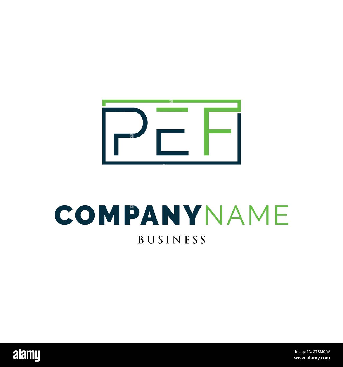 Initial Letter PEF Icon Logo Design Template Stock Vector Image & Art