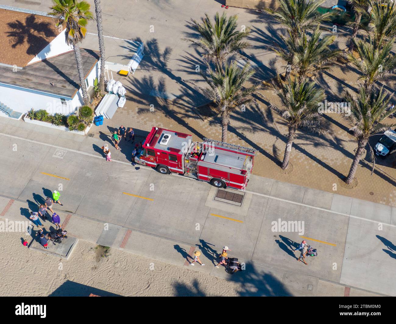 Drone Photos of Oceanside California Stock Photo