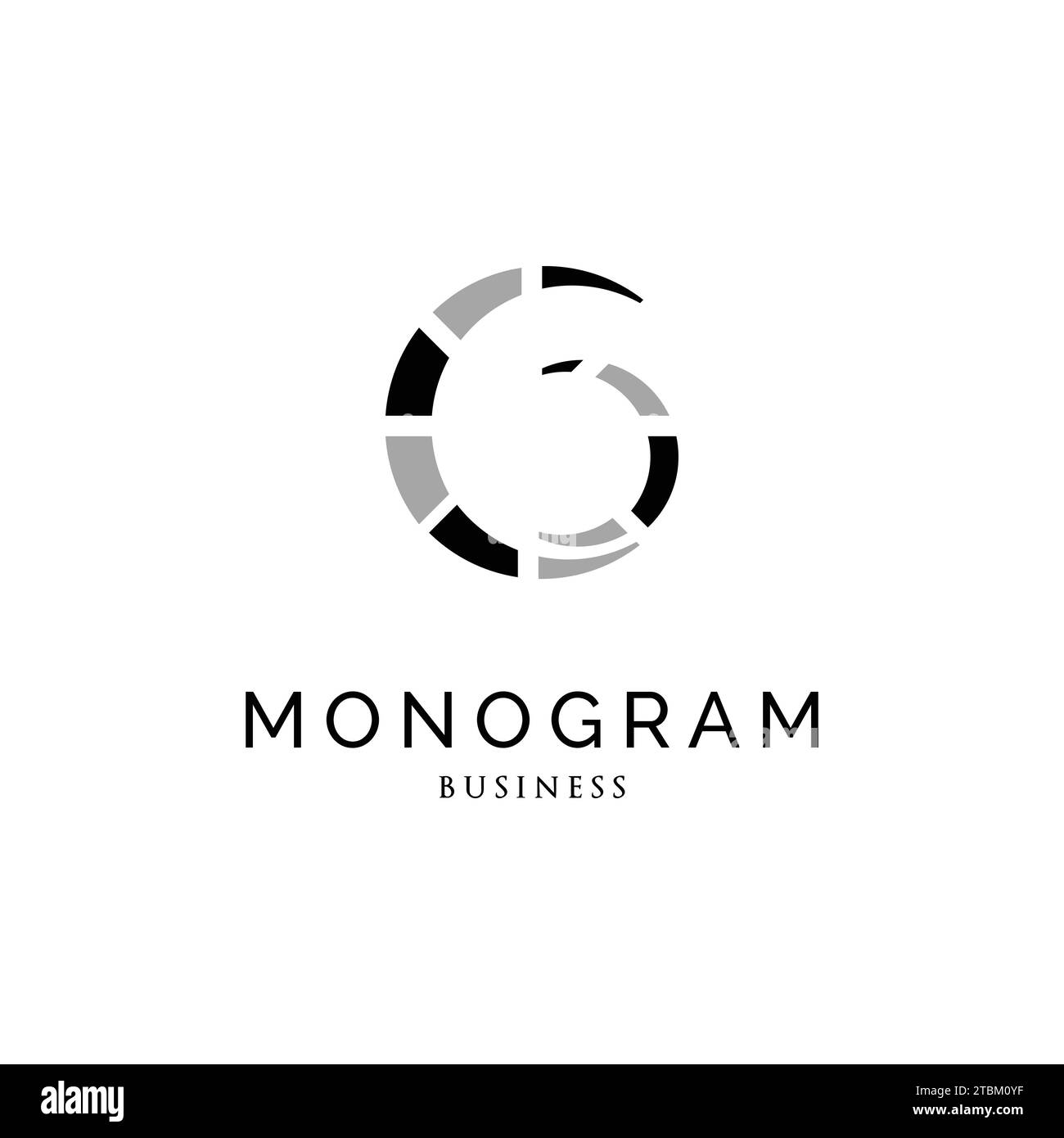Initial Letter G Monogram Icon Logo Design Template Stock Vector Image ...