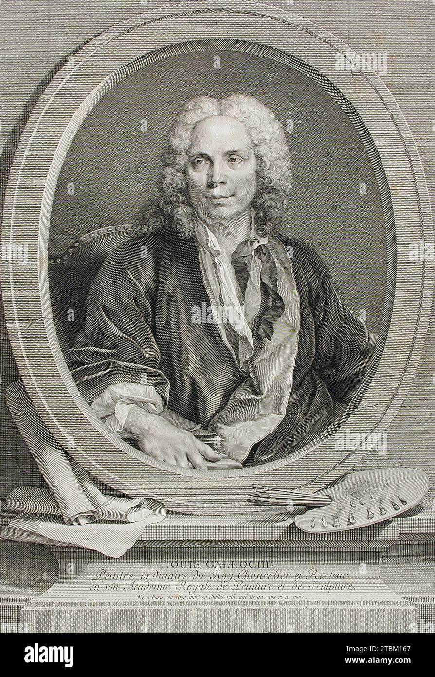 Louis Galloche, 1776. Stock Photo