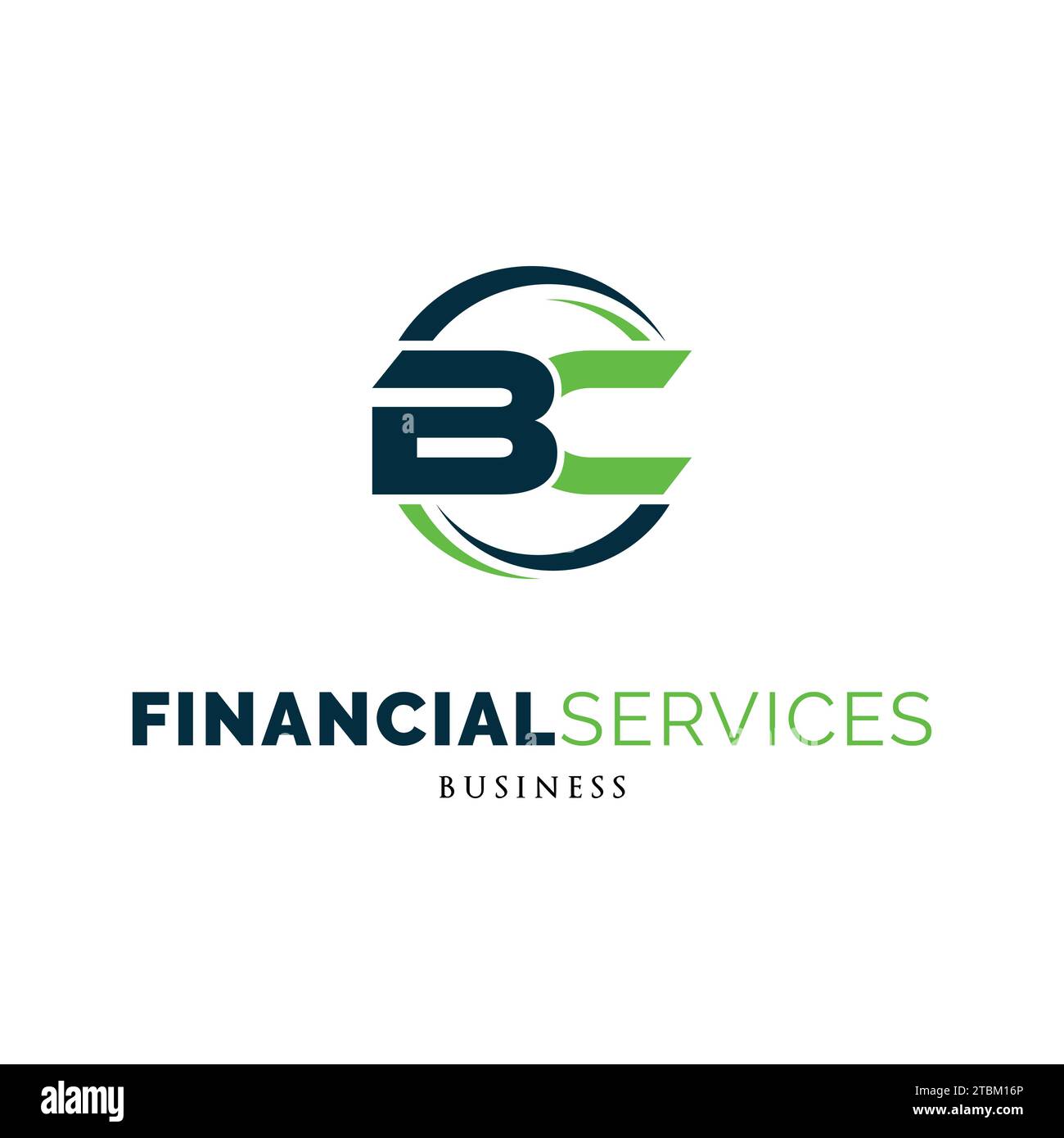 Initial Letter BC Icon Logo Design Template Stock Vector