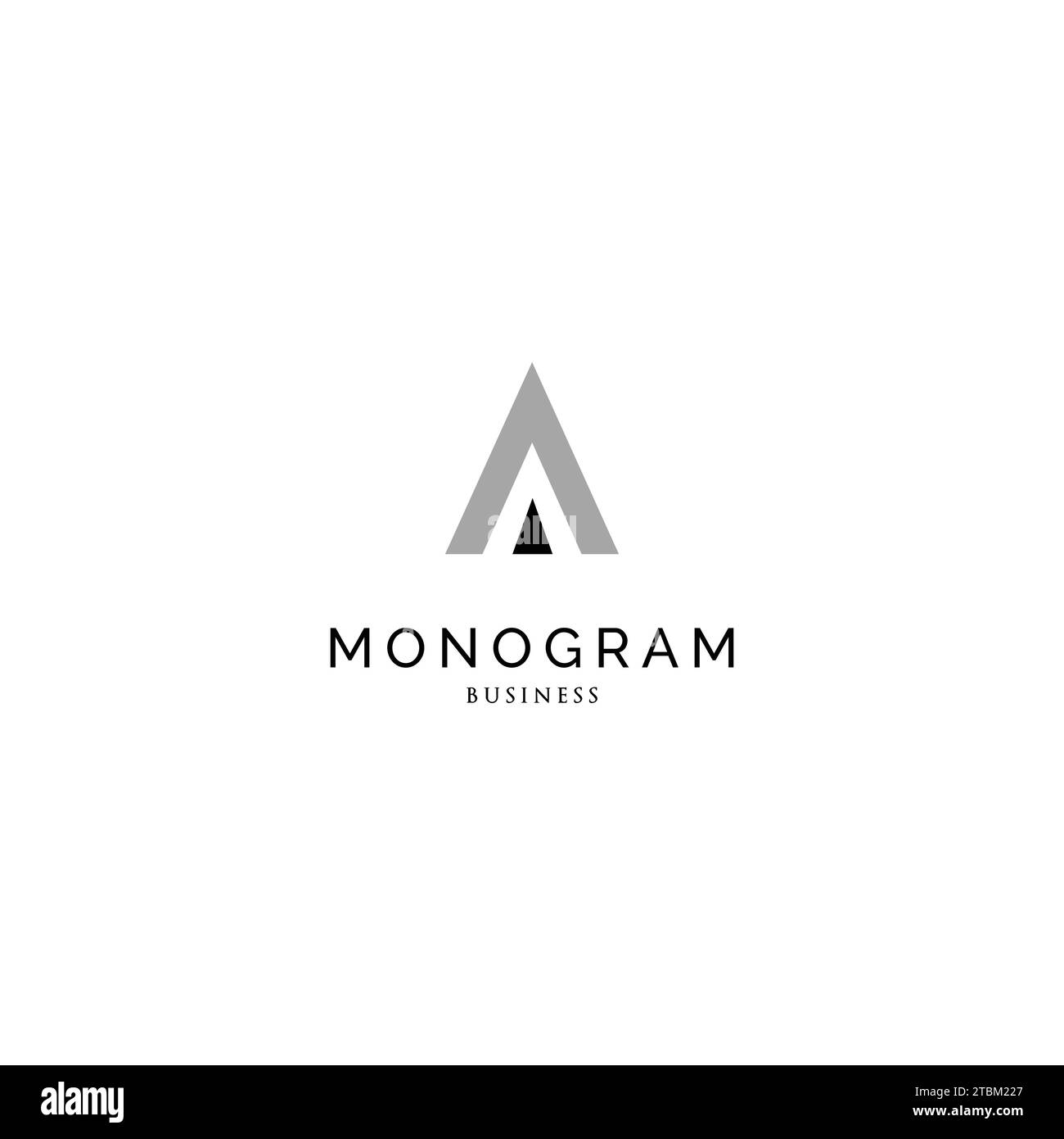 Initial letter A monogram logo design inspiration Stock Vector Image ...