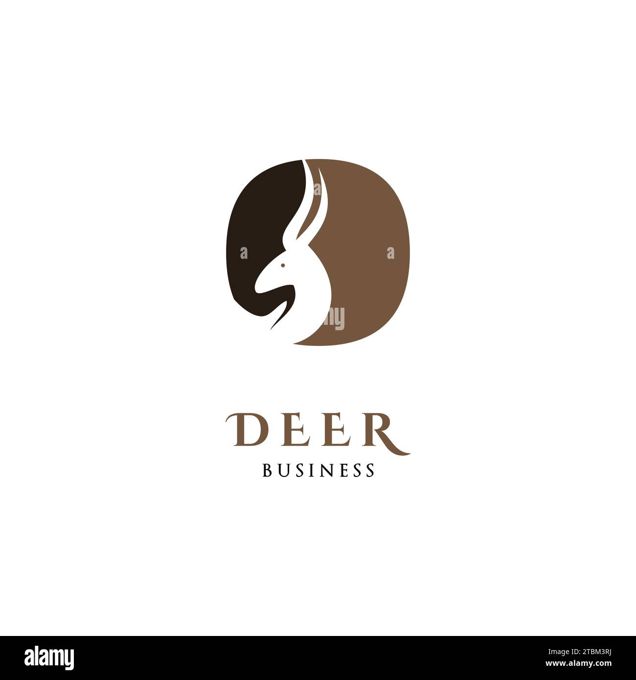 Deer Icon Logo Design Template Stock Vector