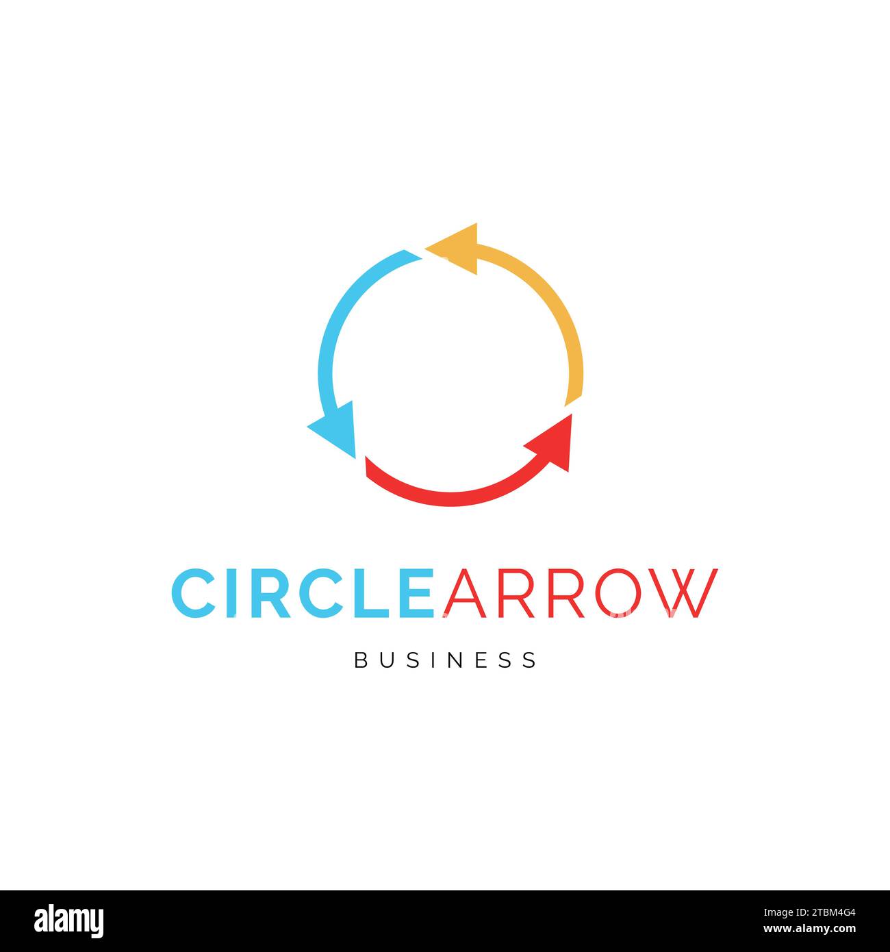 Circle Arrow Icon Logo Design Template Stock Vector