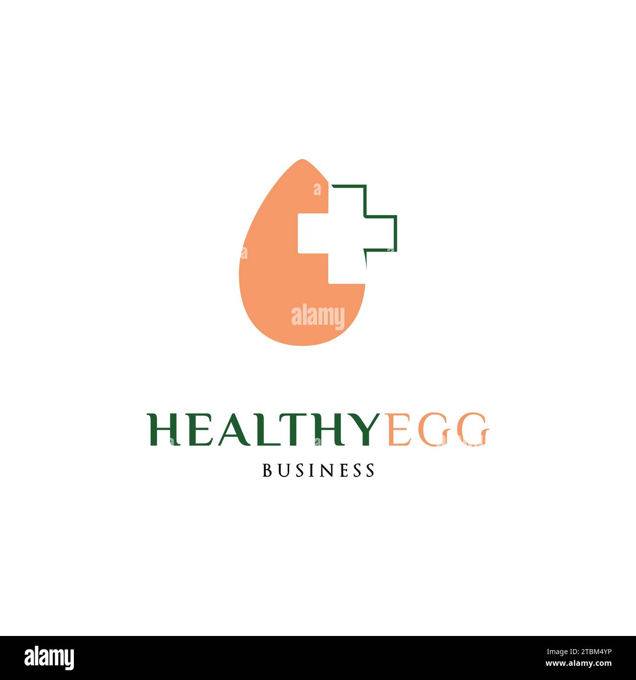 Healthy Egg Icon Logo Design Template Stock Vector