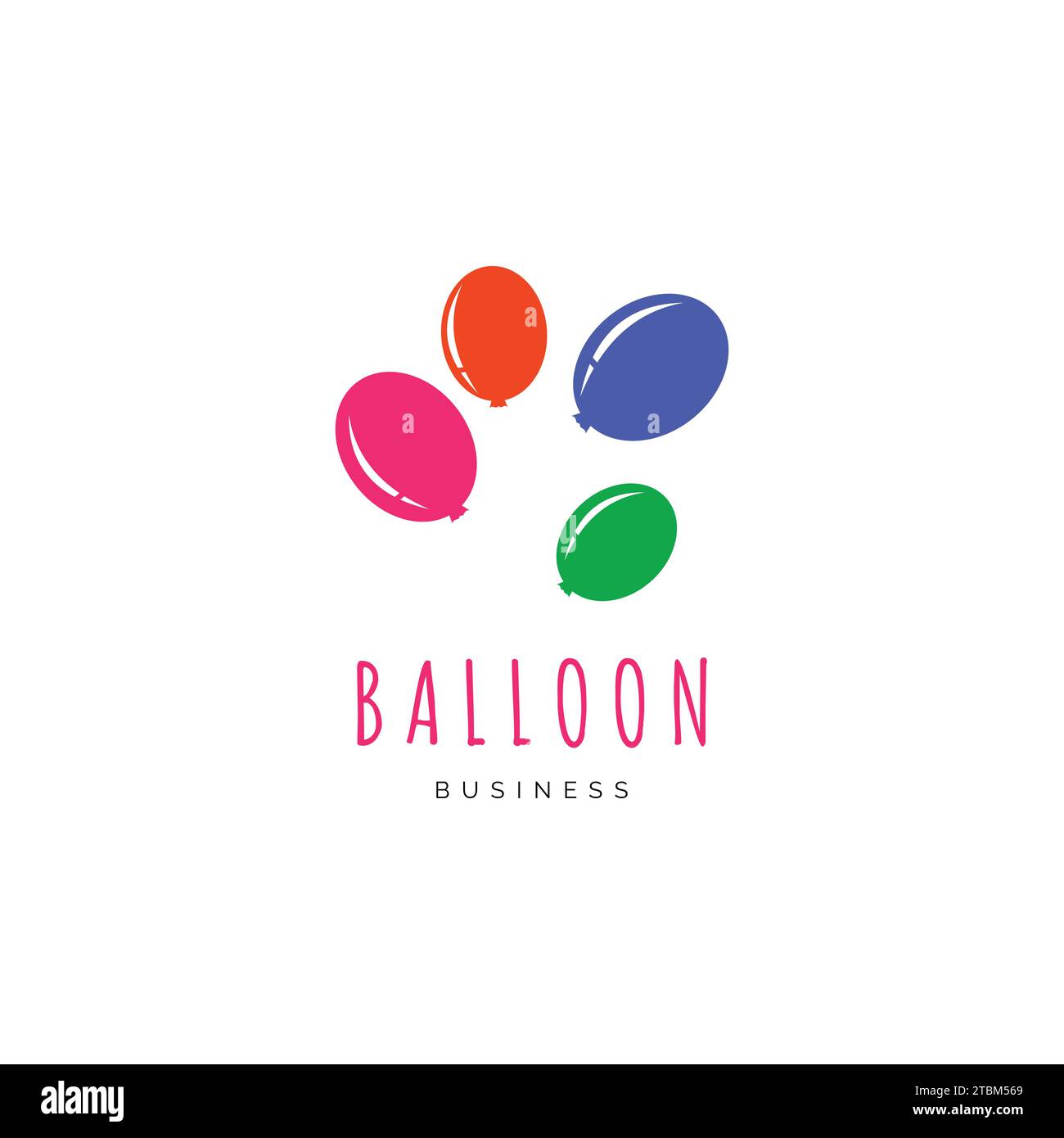 Balloon icon vector logo template illustration design Stock Vector