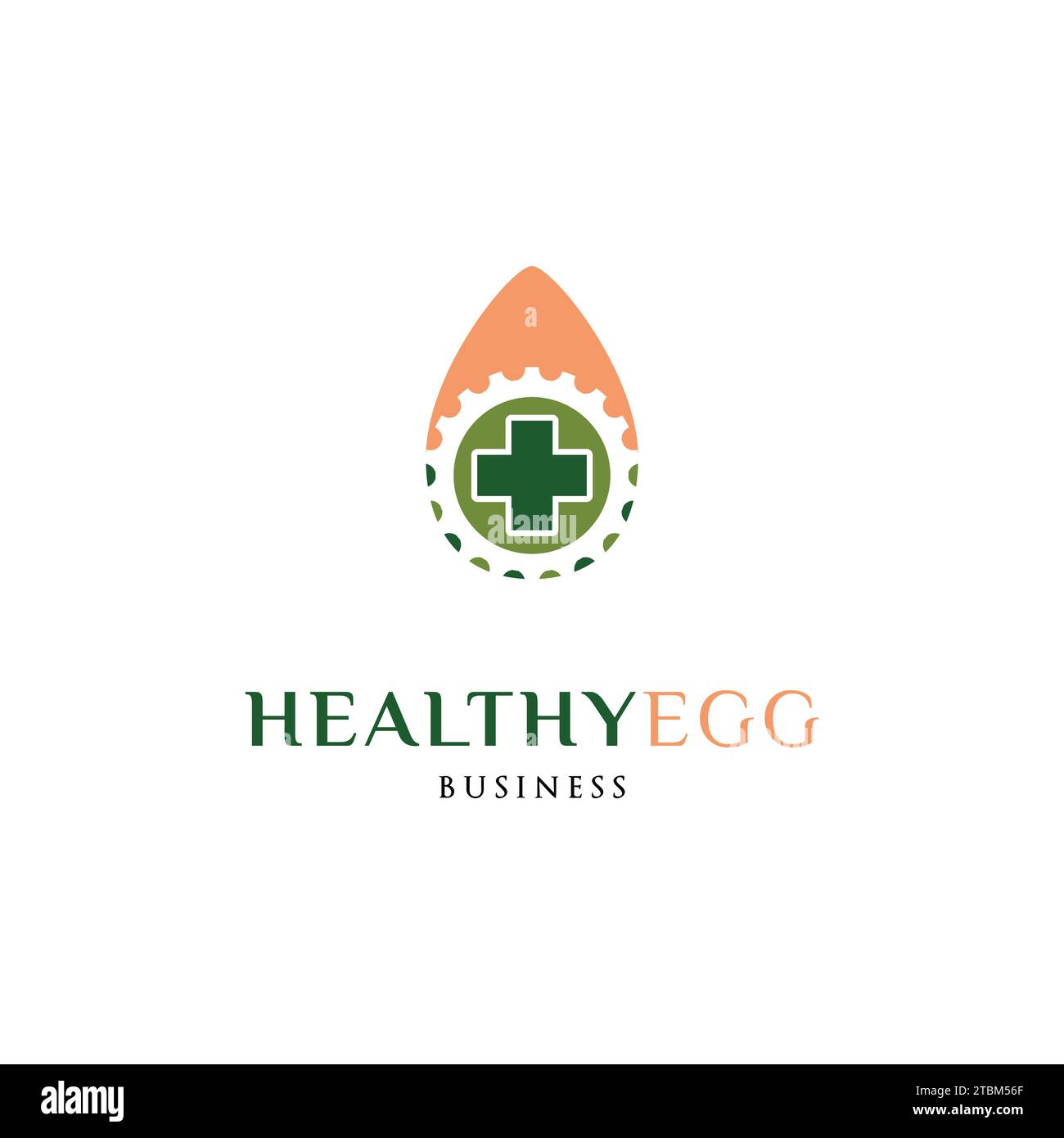 Healthy Egg Icon Logo Design Template Stock Vector