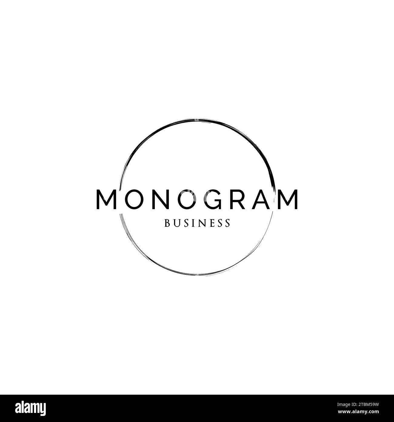 Abstract circle monogram logo design inspiration Stock Vector Image ...