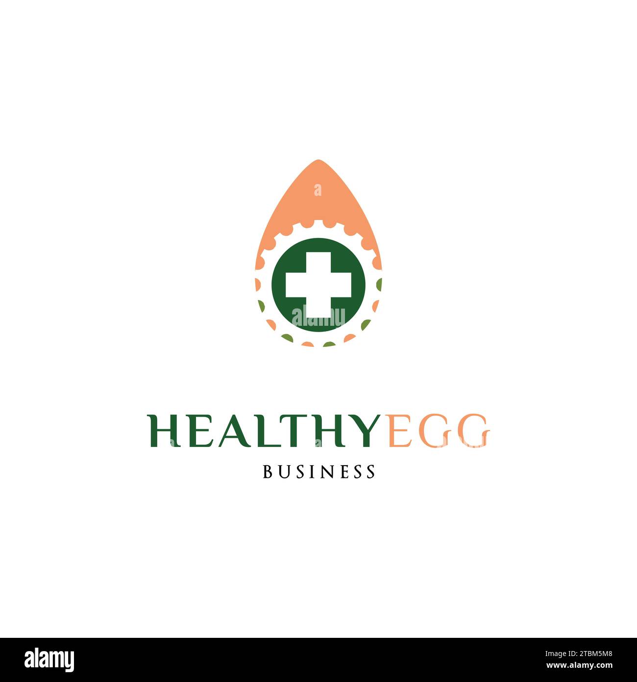 Healthy Egg Icon Logo Design Template Stock Vector