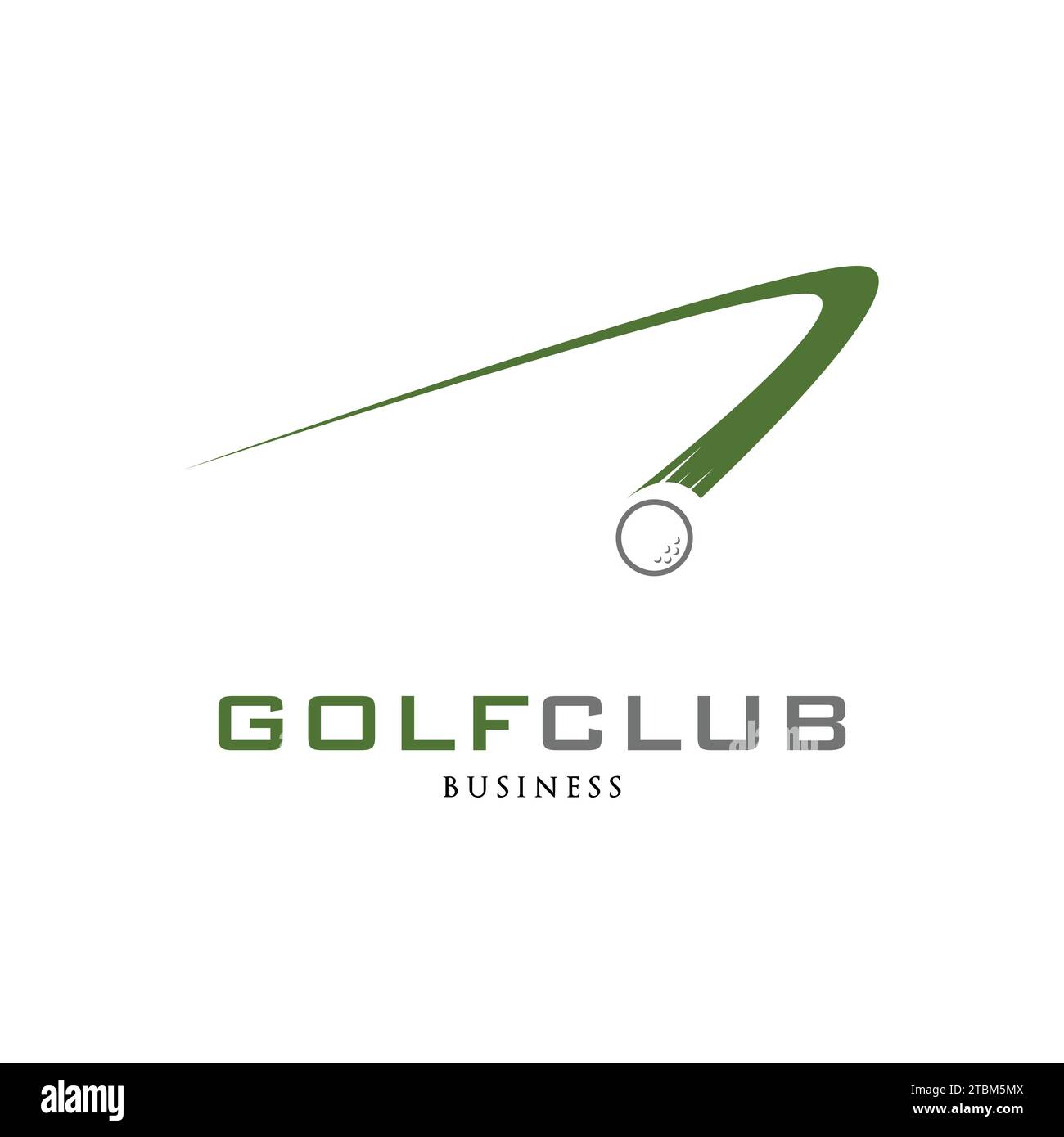 Golf Club Icon Logo Design Template Stock Vector