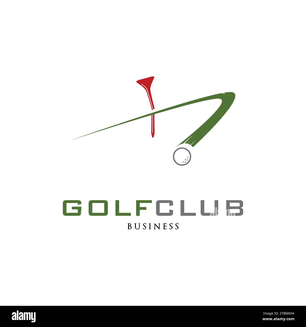 Golf Club Icon Logo Design Template Stock Vector