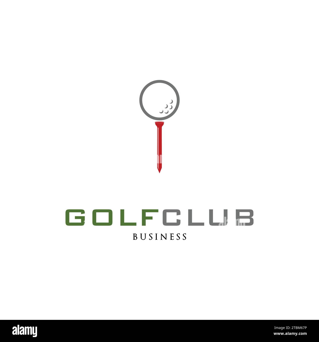 Golf Club Icon Logo Design Template Stock Vector