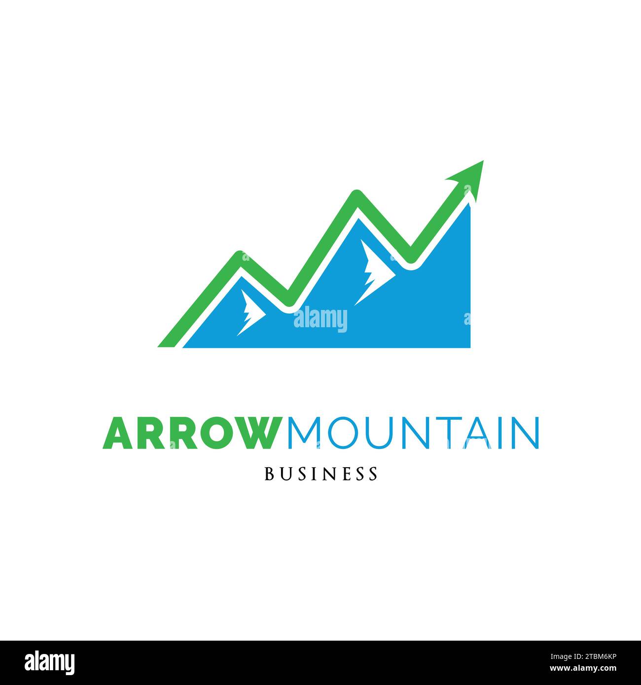 Arrow Mountain Icon Logo Design Template Stock Vector