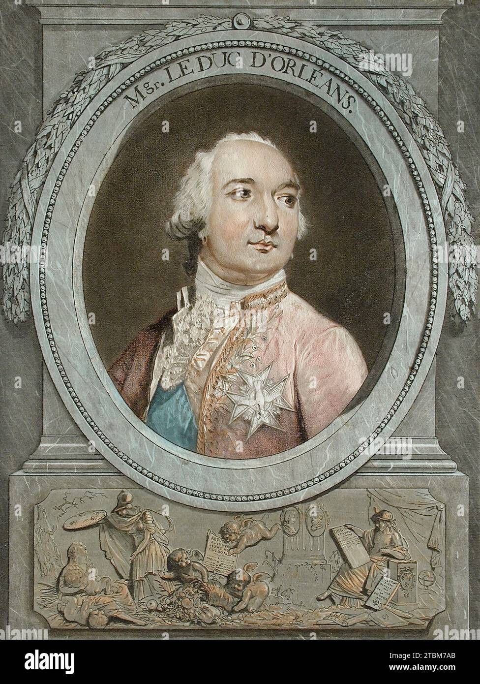 Msgr. le Duc l'Orl&#xe9;ans, 1789. Stock Photo