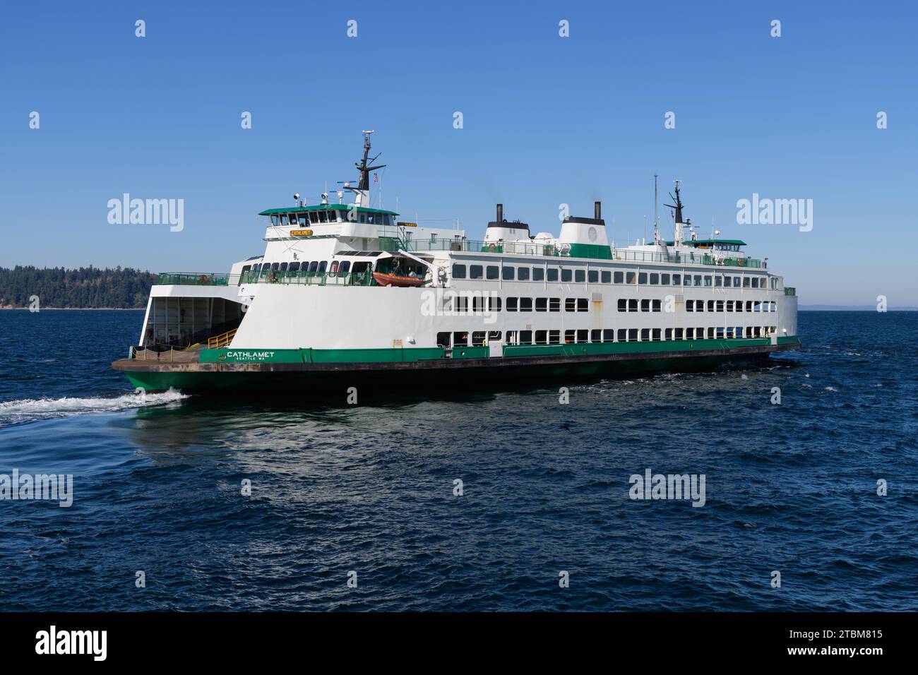 Vashon Island, WA, USA October 30, 2023; Washington State ferry MV