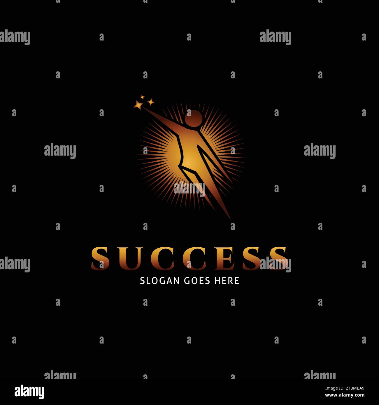 Success Icon Vector Logo Template Illustration Design Stock Vector