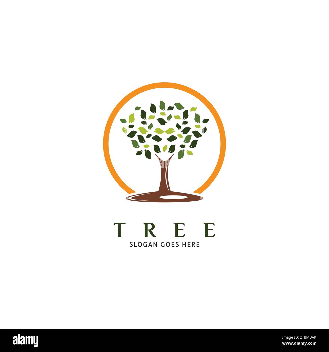 Tree Icon Vector Logo Template Illustration Design Stock Vector