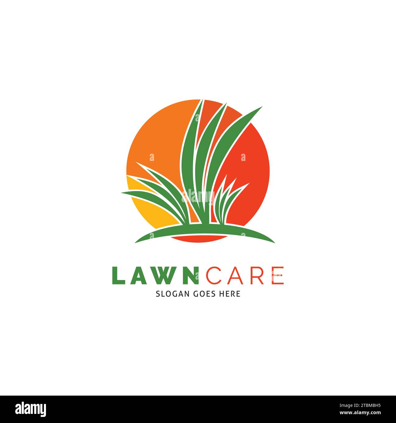 Lawn Care Icon Vector Logo Template Illustration Design Stock Vector