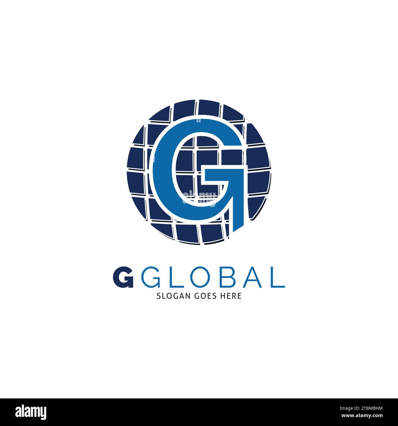 Initial Letter G Global Icon Vector Logo Template Illustration Design Stock Vector