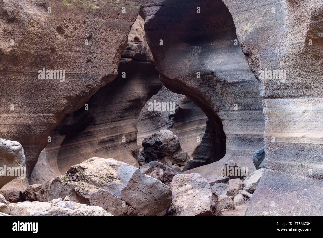 Slot Canyon Toba de Colores, Barranco de las Vacas, Agueimes, Las