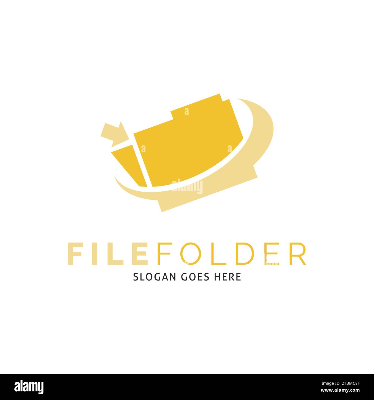 File Folder Icon Vector Logo Template Illustration Design Stock Vector