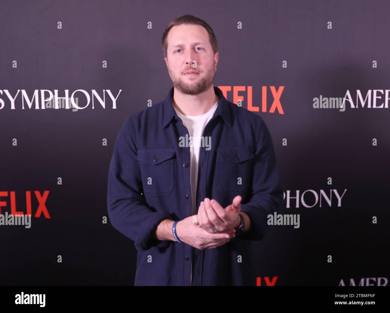 New Orleans, USA. 07th Dec, 2023. Matthew Heineman (director) participate in red carpet activities for a special screening of the Netflix documentary “American Symphony” at the Orpheum Theater in New Orleans, Louisiana on Thursday, December 7, 2023. (Photo by Peter G. Forest/Sipa USA) Credit: Sipa USA/Alamy Live News Stock Photo