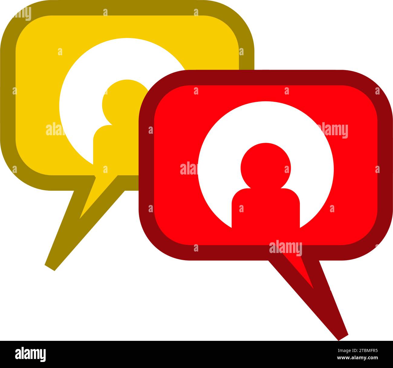 is a symbol that symbolizes chat, conversation or communication Stock Vector