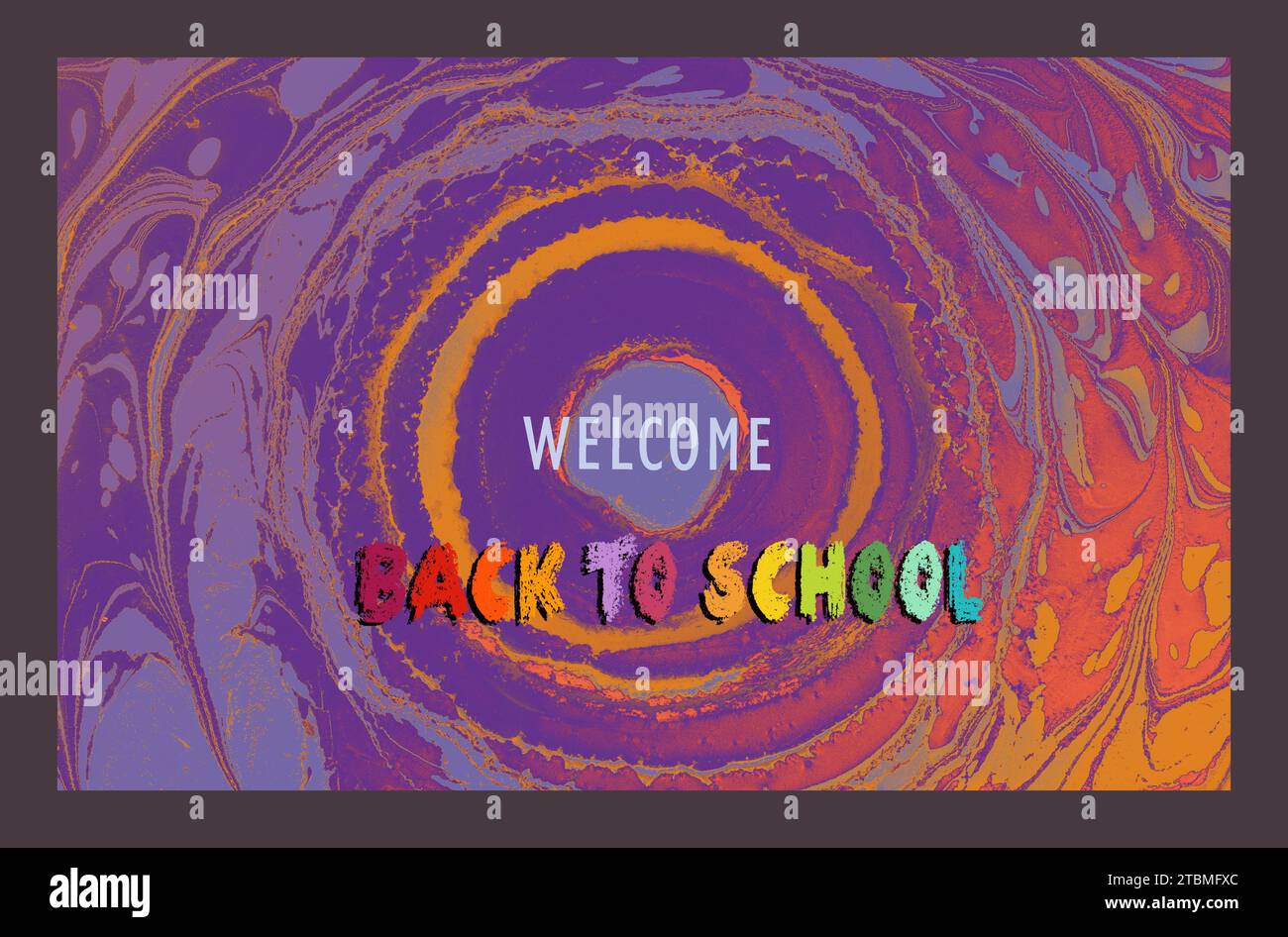 Back to school, education background for invitation, promotion poster, banner Stock Photo