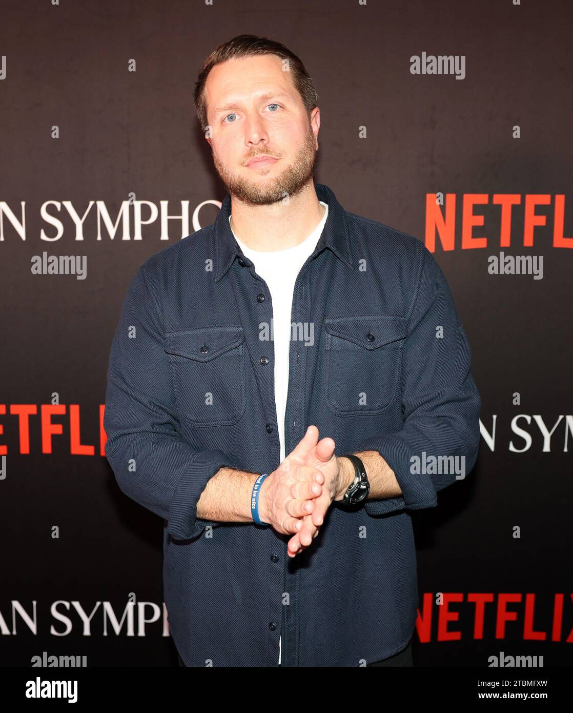 New Orleans, USA. 07th Dec, 2023. Matthew Heineman (director) participate in red carpet activities for a special screening of the Netflix documentary “American Symphony” at the Orpheum Theater in New Orleans, Louisiana on Thursday, December 7, 2023. (Photo by Peter G. Forest/Sipa USA) Credit: Sipa USA/Alamy Live News Stock Photo