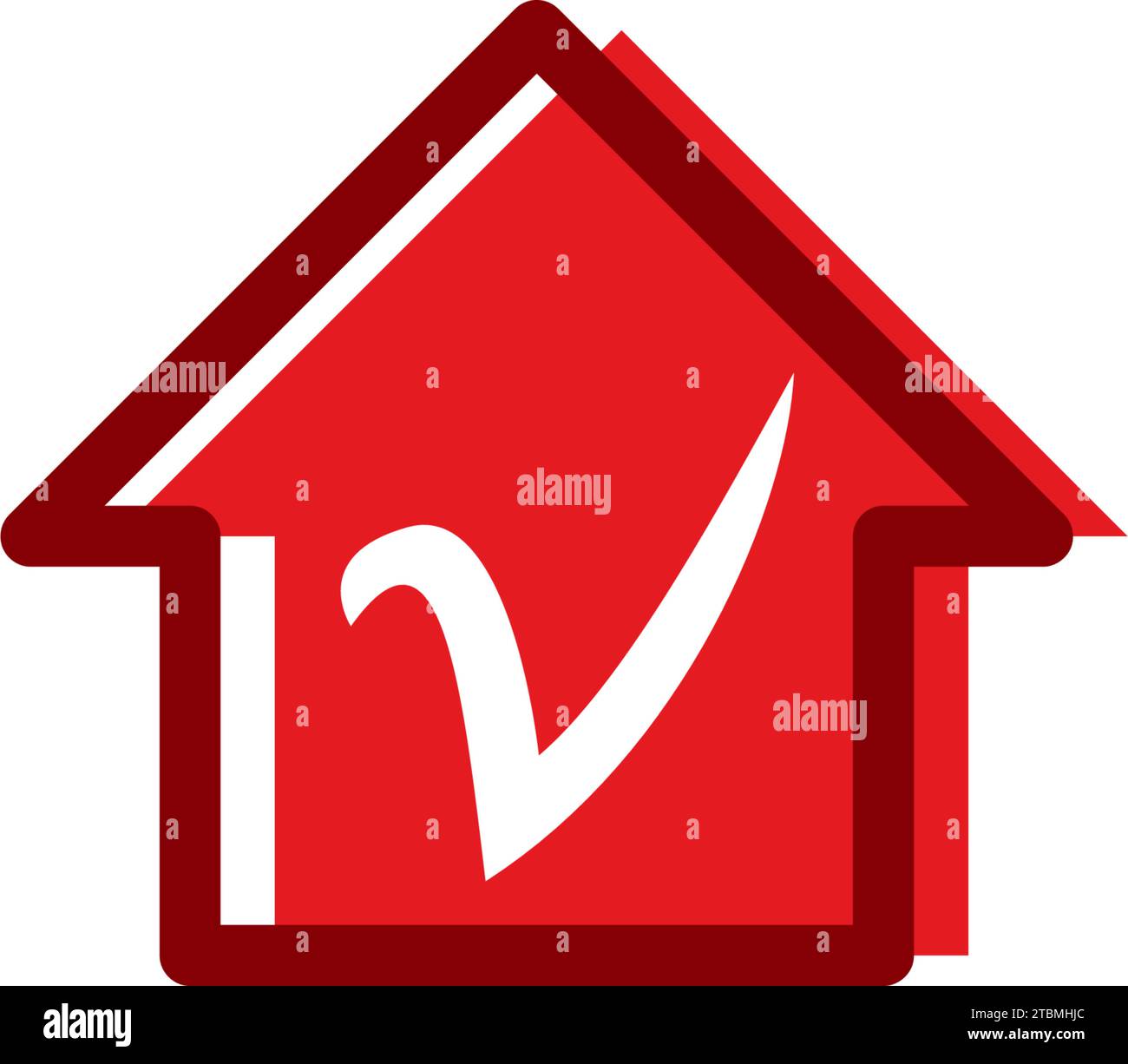is a symbol related to the terms of house, residence or housing Stock Vector
