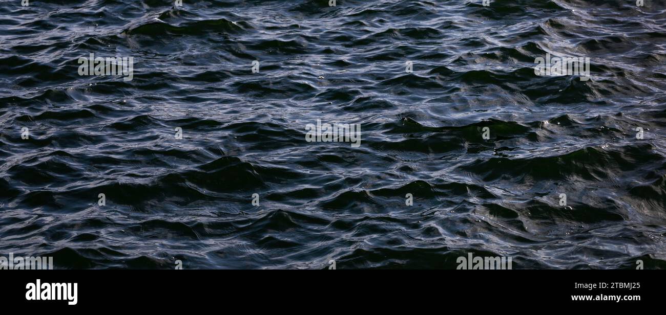 Blue water surface with small waves, Abstract background, Graphic elements, Texture background, Austria Stock Photo