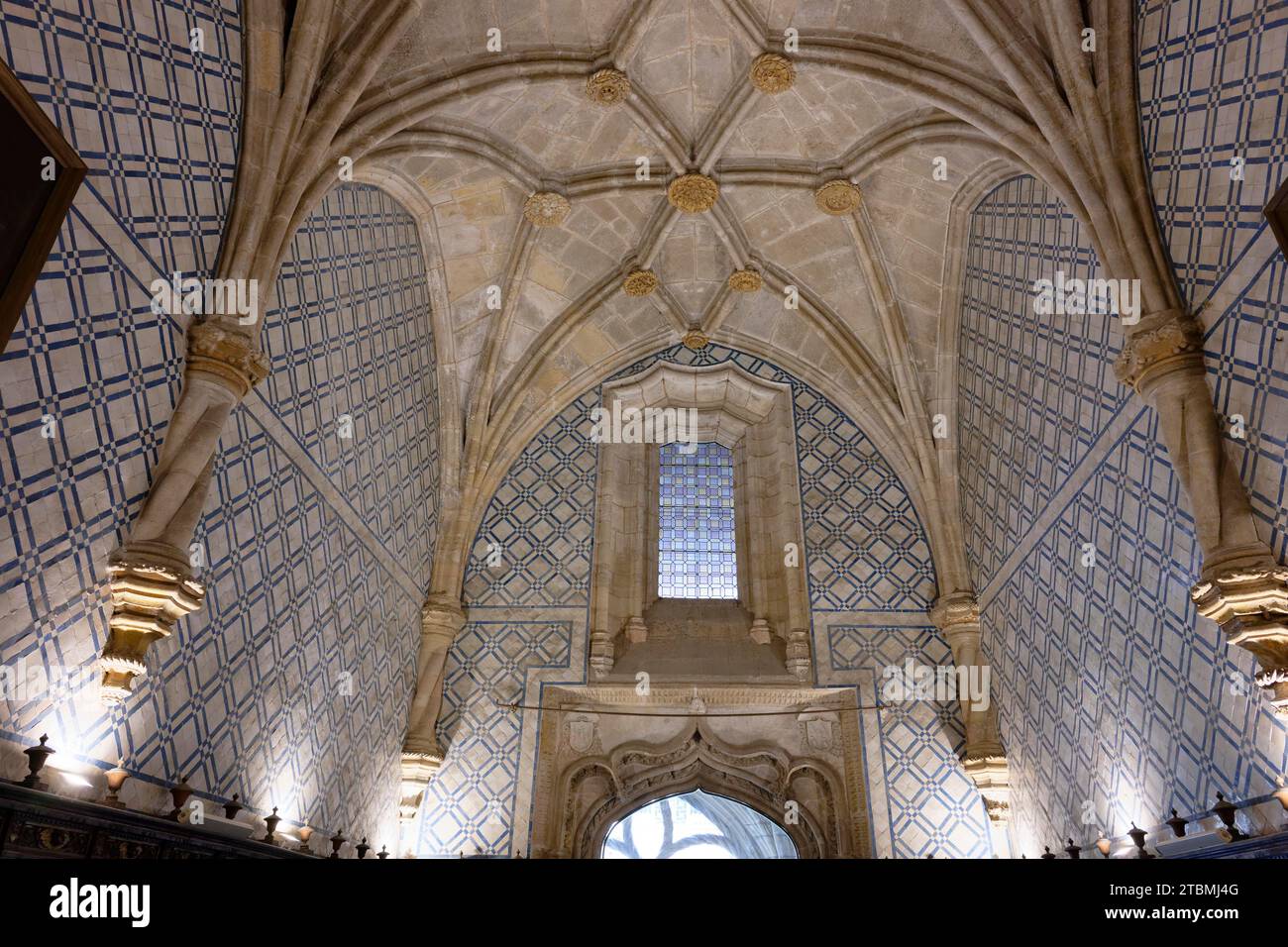 Interior view, Chapter House (Sala Capitular), Igreja de Santa Cruz, Coimbra, Portugal Stock Photo