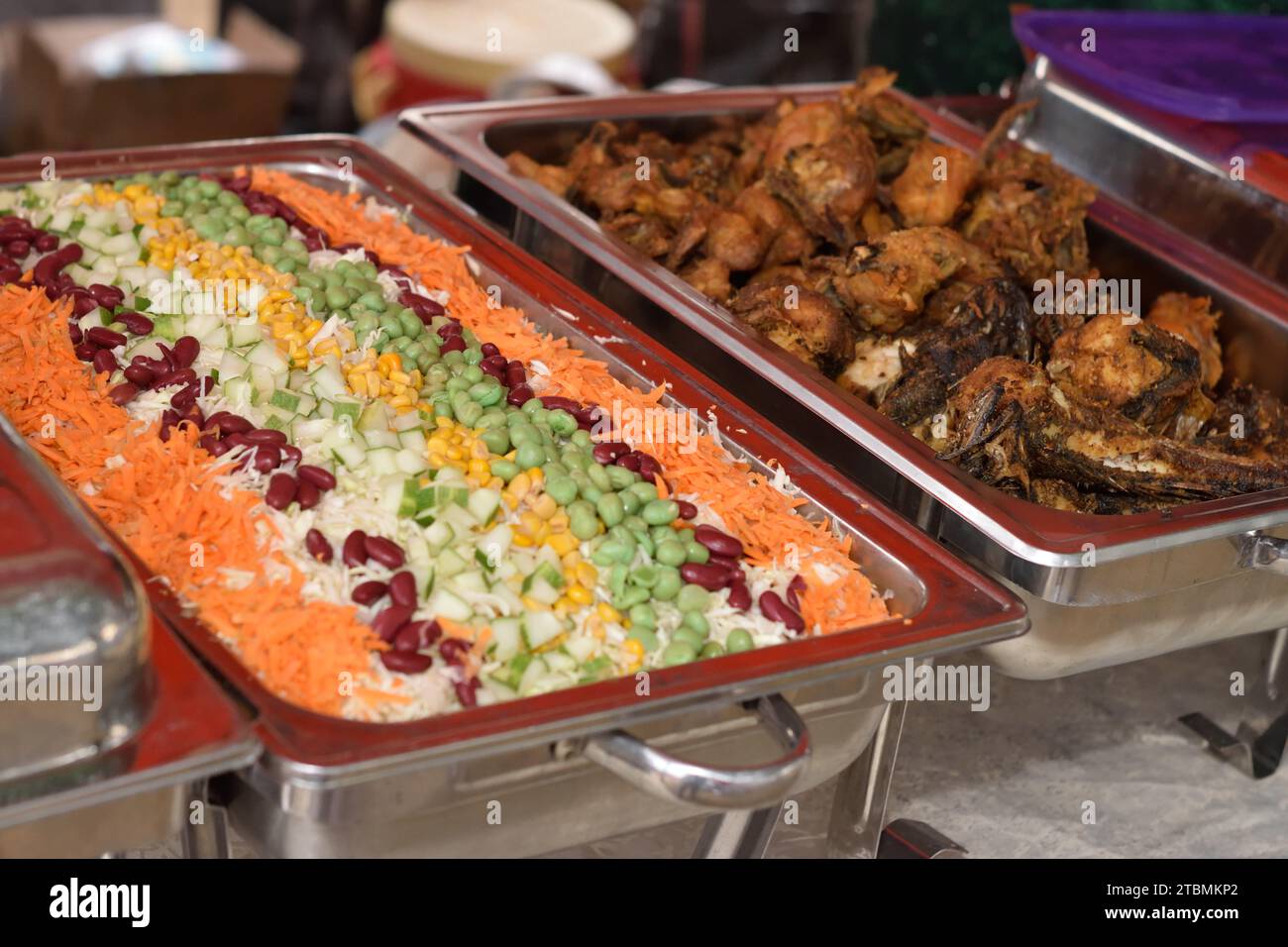Food Menu at Nigerian Reception Stock Photo Alamy