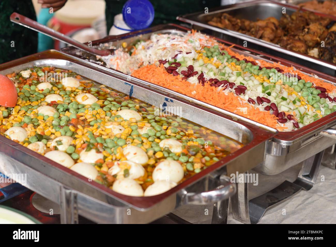 Food Menu at Nigerian Reception Stock Photo - Alamy