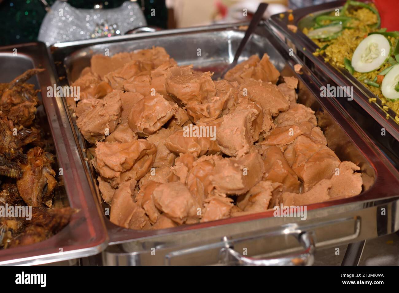 Food Menu at Nigerian Reception Stock Photo Alamy
