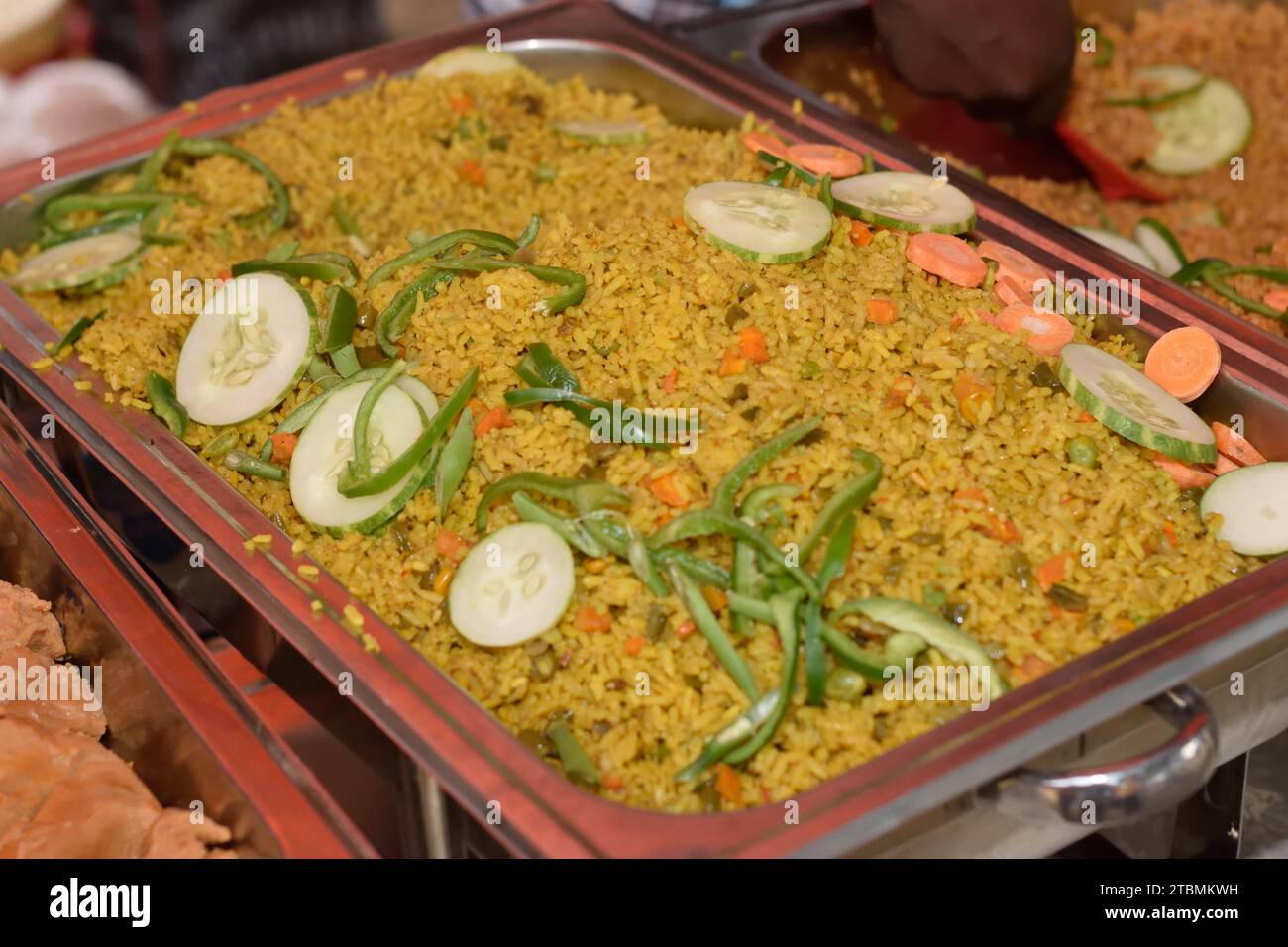 Food Menu at Nigerian Reception Stock Photo Alamy