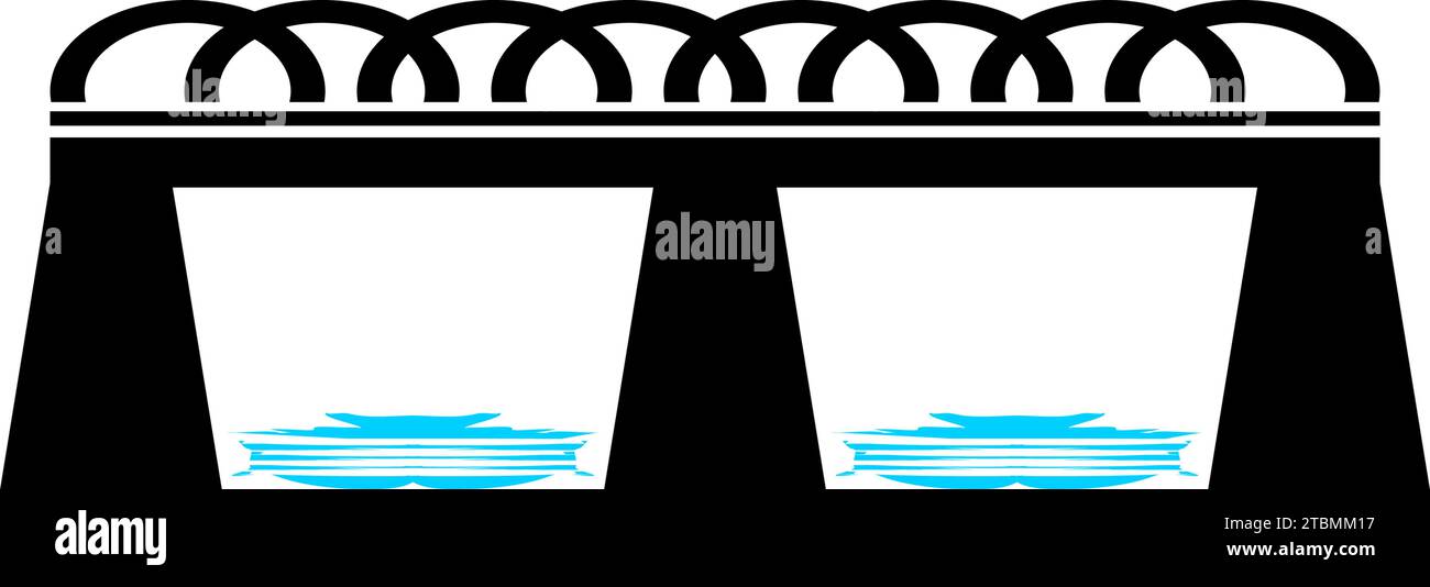 is a symbol associated with a bridge Stock Vector