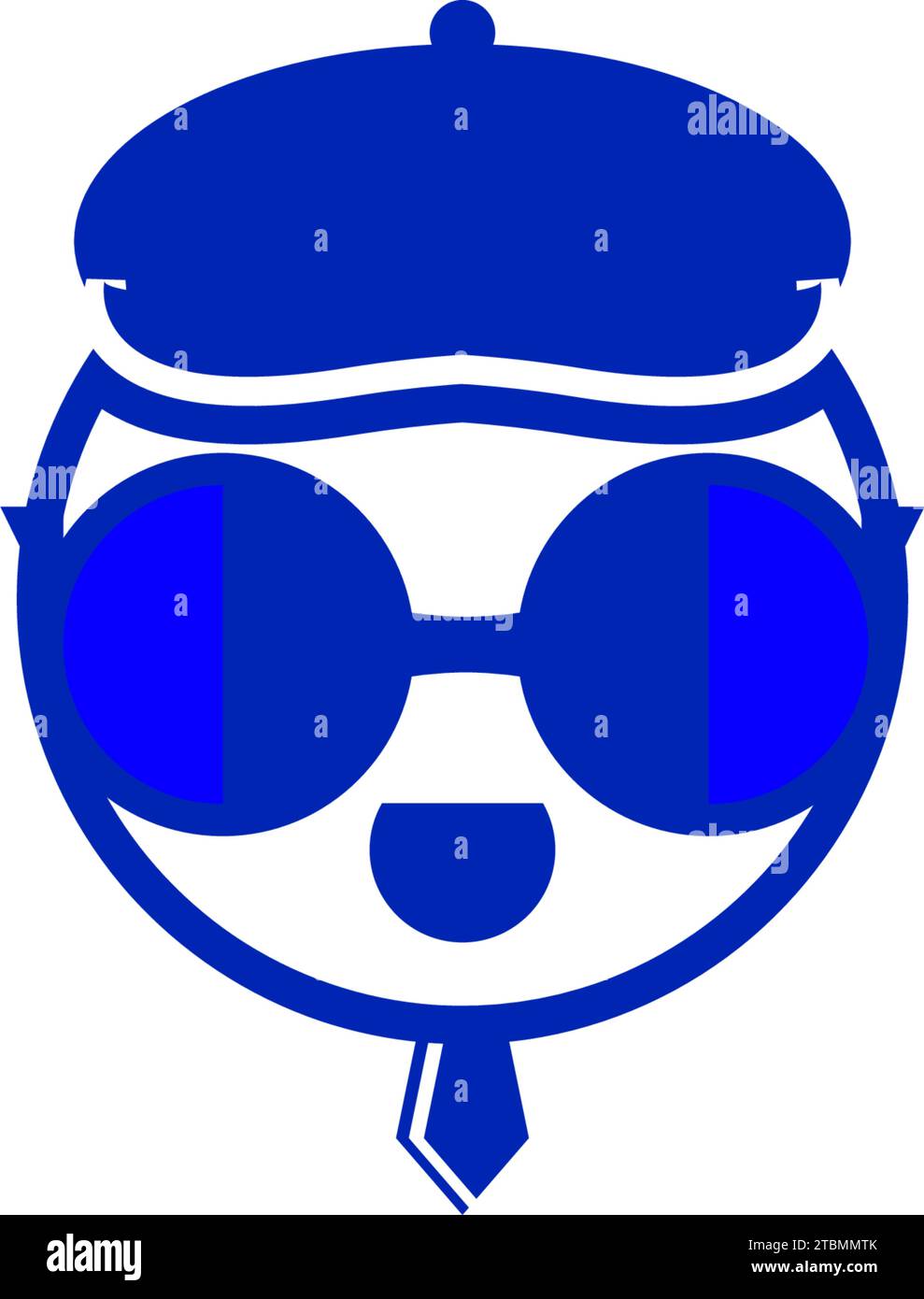 is a symbol associated with a geek or a geek child Stock Vector