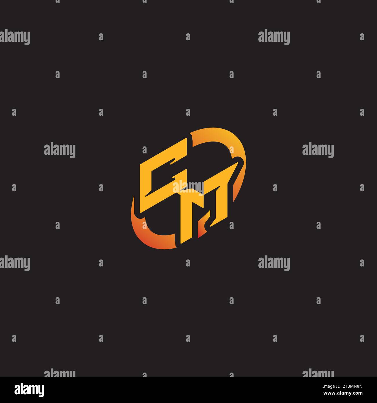 Mc Intials MC combination letter unique initials logo esport for gaming team ...