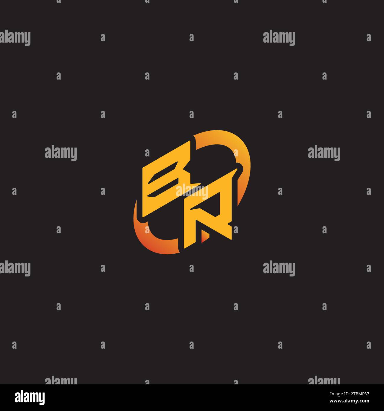 RB combination letter unique initials logo esport for gaming team ...
