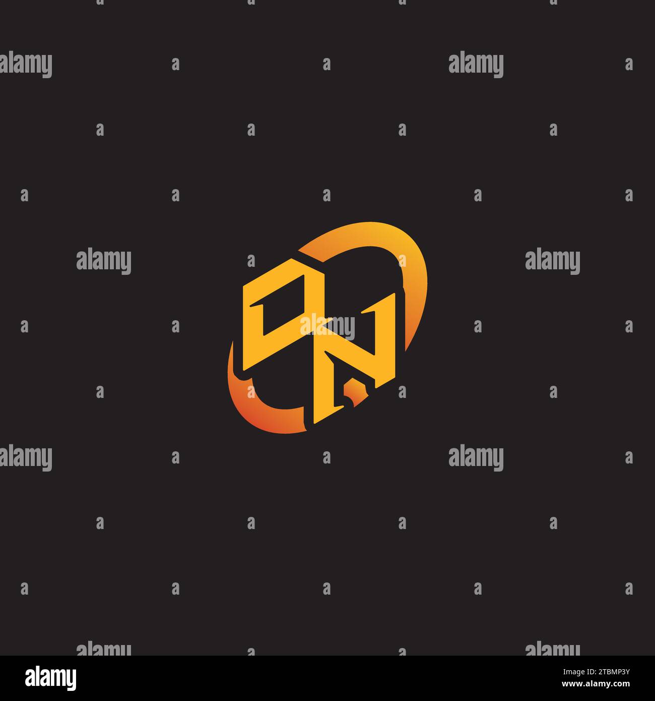 Nd Intials ND combination letter unique initials logo esport for gaming team ...