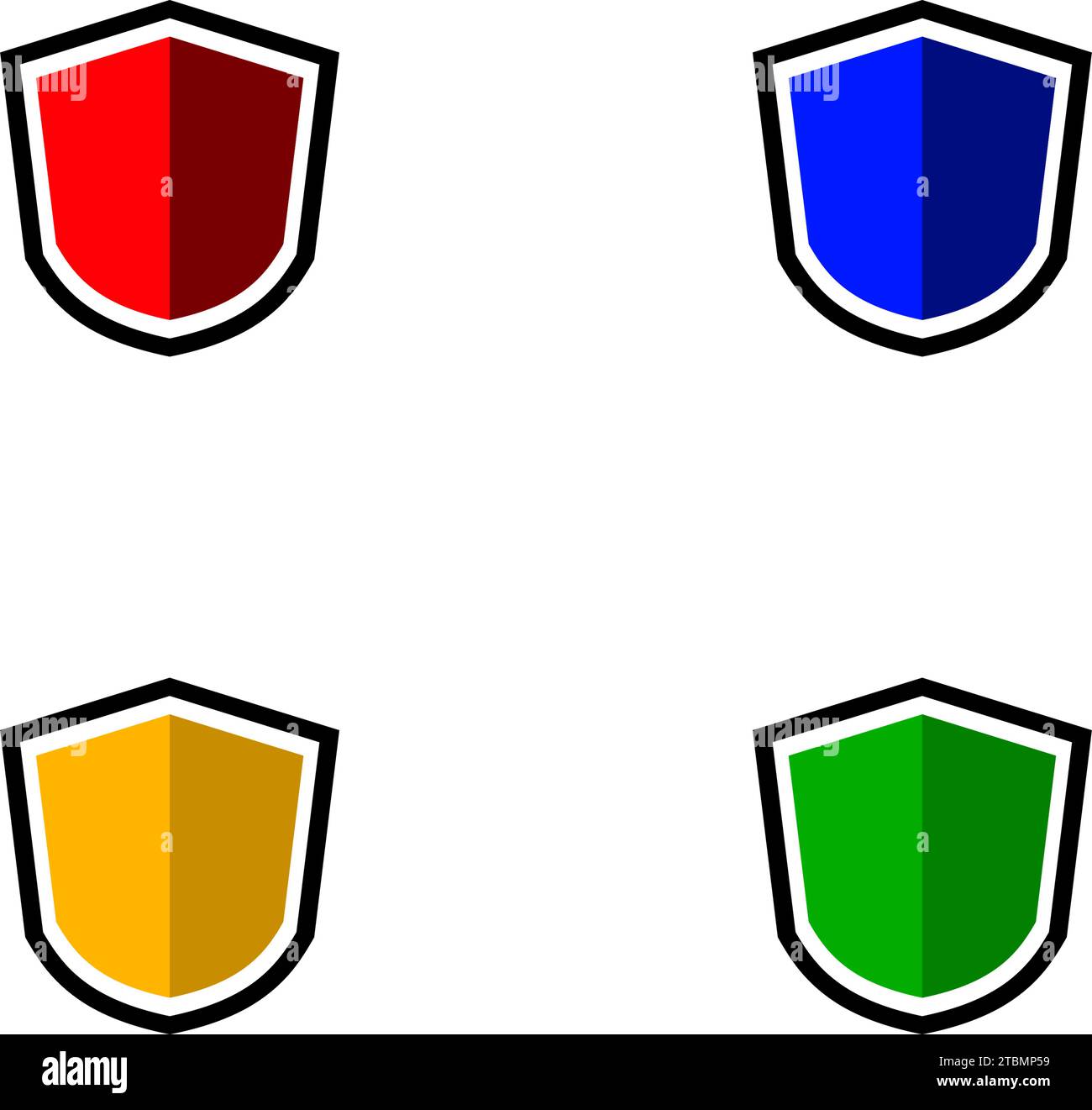 is an art object in the form of an empty shield Stock Vector Image ...