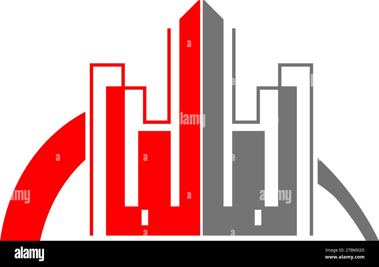 Real Estate Apartment Skyscraper Logo Vector Icon Stock Vector Image
