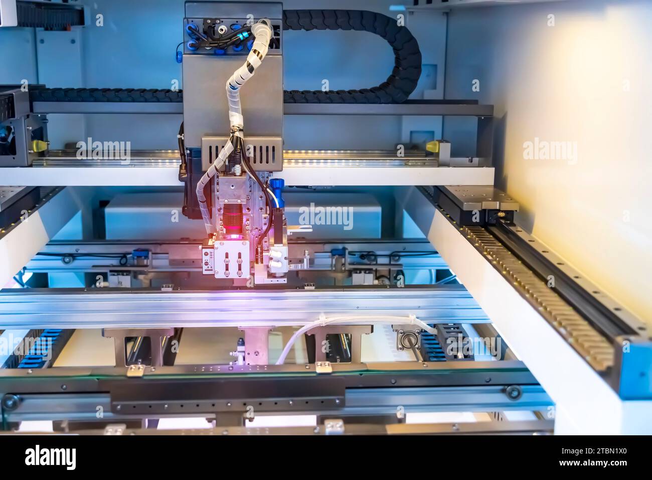 Robotic vision sensor camera system with Laser and induction Soldering