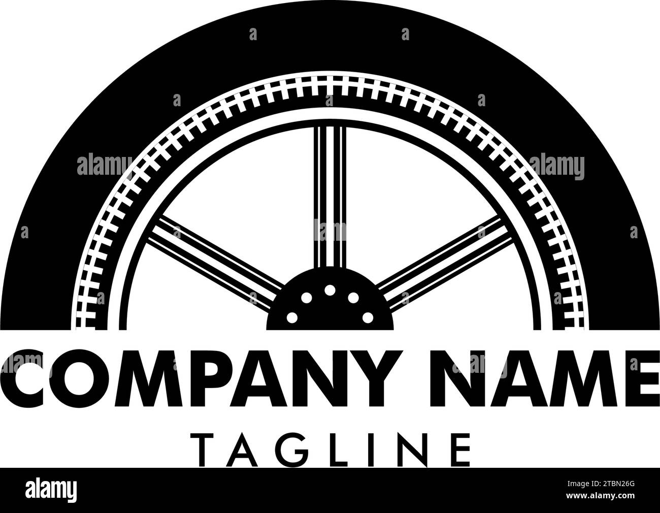 Automotive Tyre Shop Logo Design Inspiration Vector Stock Vector Image