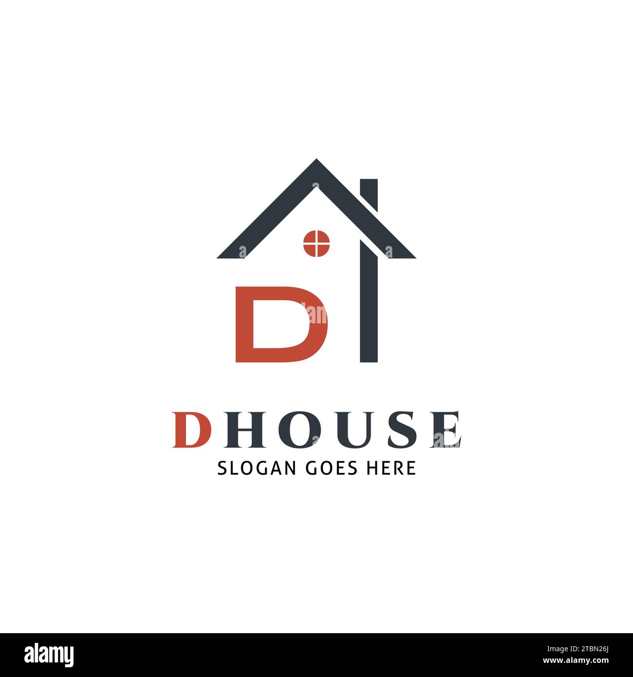 Home Initial Letter D Logo Design Stock Vector Image & Art - Alamy
