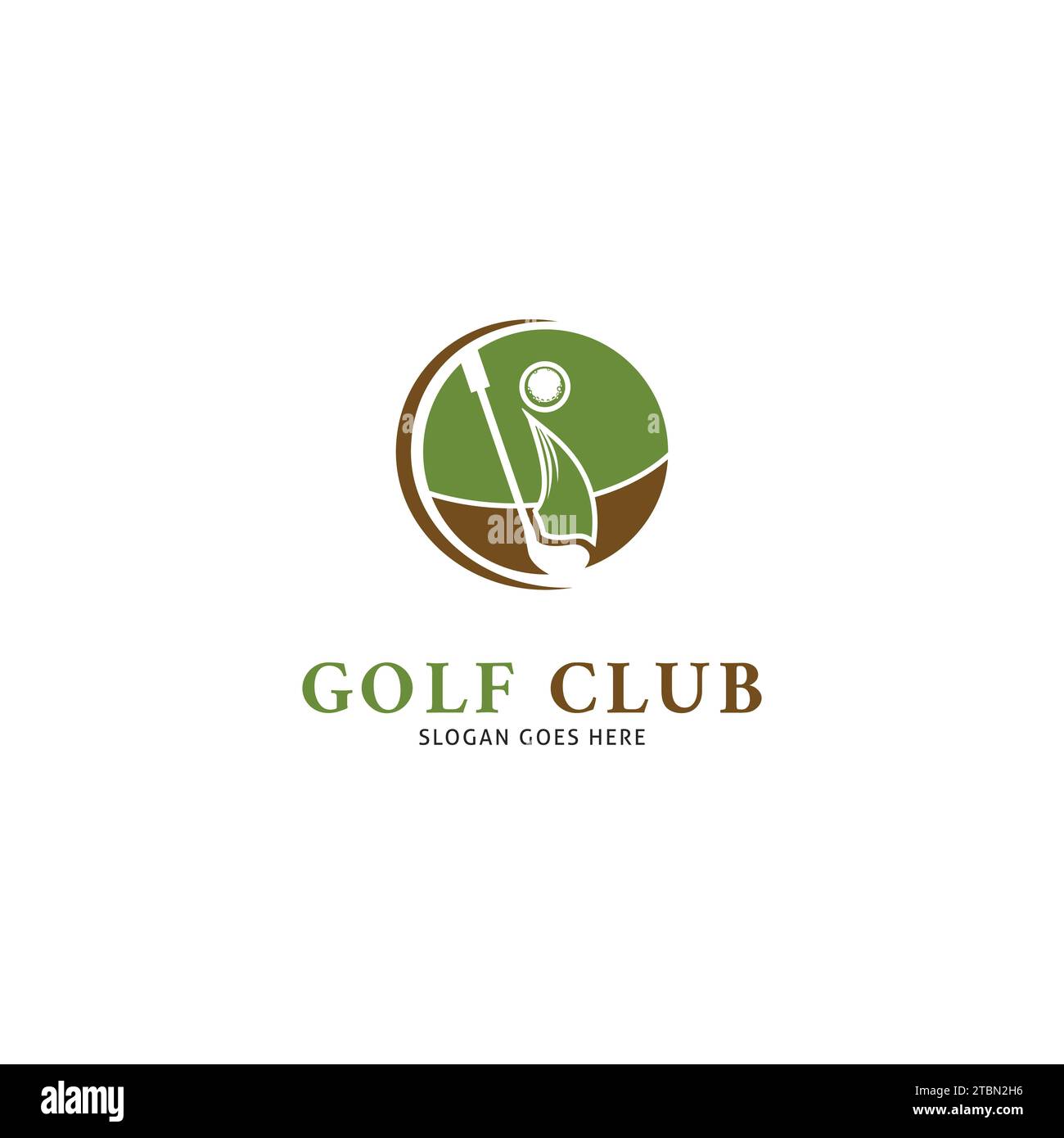 Golf Club Logo Design Template Vector Illustration Stock Vector