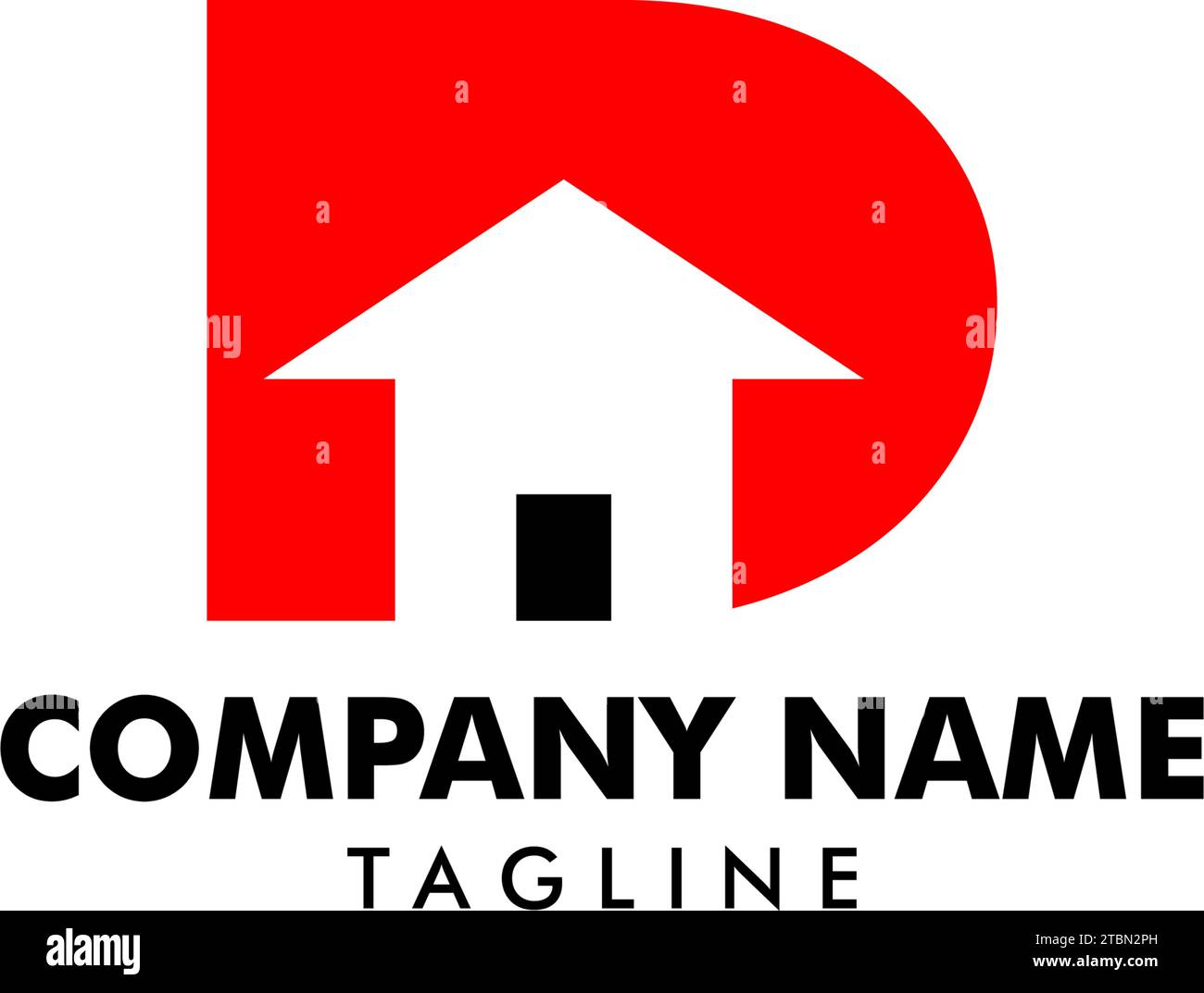 Home Initial Letter D Logo Design Stock Vector Image & Art - Alamy