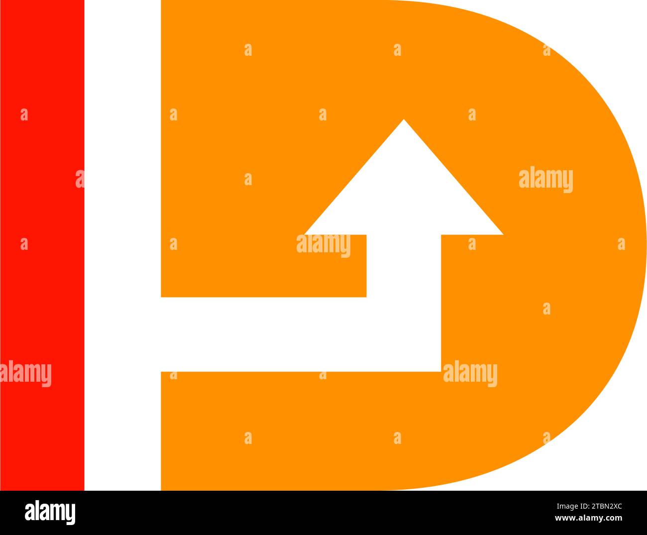 Letter D With Arrow Logo Template Stock Vector Image & Art - Alamy